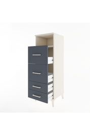 Hyperion Dolap Tek Raflı 4 Çekmeceli 44x44x134 - S49M036V2B