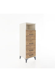 Hyperion Dolap Tek Raflı 4 Çekmeceli 44x44x134 - S49M036V3B