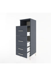 Hyperion Dolap Tek Raflı 4 Çekmeceli 44x44x134 - S49M036V5B
