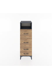 Hyperion Dolap Tek Raflı 4 Çekmeceli 44x44x134 - S49M036V6B