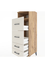 Hyperion Dolap Tek Raflı 4 Çekmeceli 44x44x134 - S49M036V7B