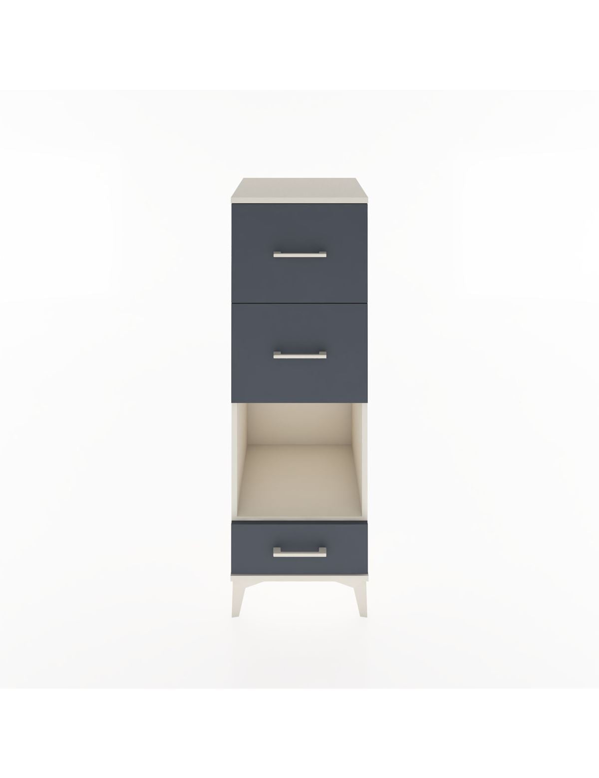 Hyperion Dolap Tek Raflı 3 Çekmeceli 44x44x134 - S49M038V2B
