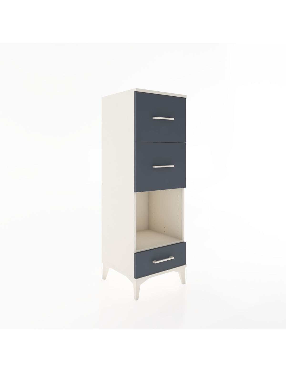 Hyperion Dolap Tek Raflı 3 Çekmeceli 44x44x134 - S49M038V2B