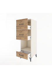 Hyperion Dolap Tek Raflı 3 Çekmeceli 44x44x134 - S49M038V3B