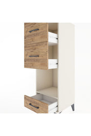 Hyperion Dolap Tek Raflı 3 Çekmeceli 44x44x134 - S49M038V3B