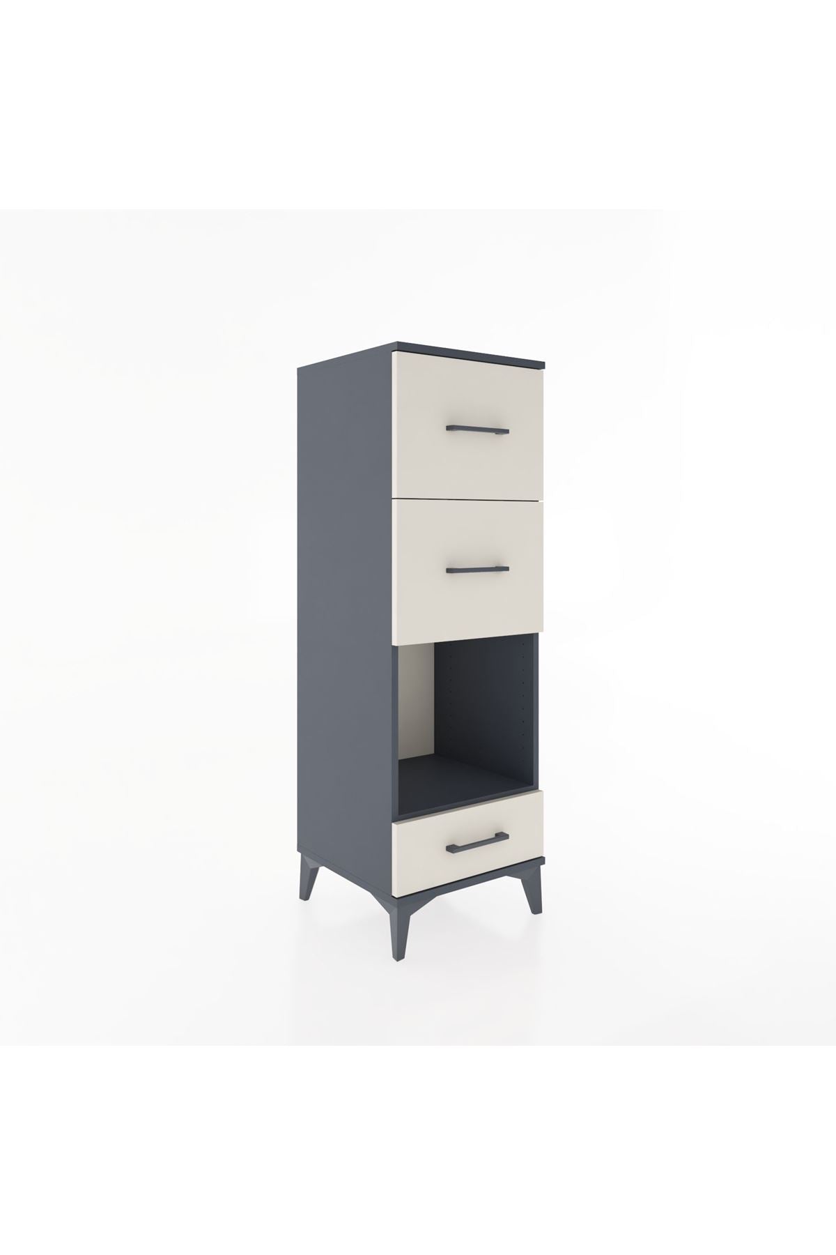 Hyperion Dolap Tek Raflı 3 Çekmeceli 44x44x134 - S49M038V4B