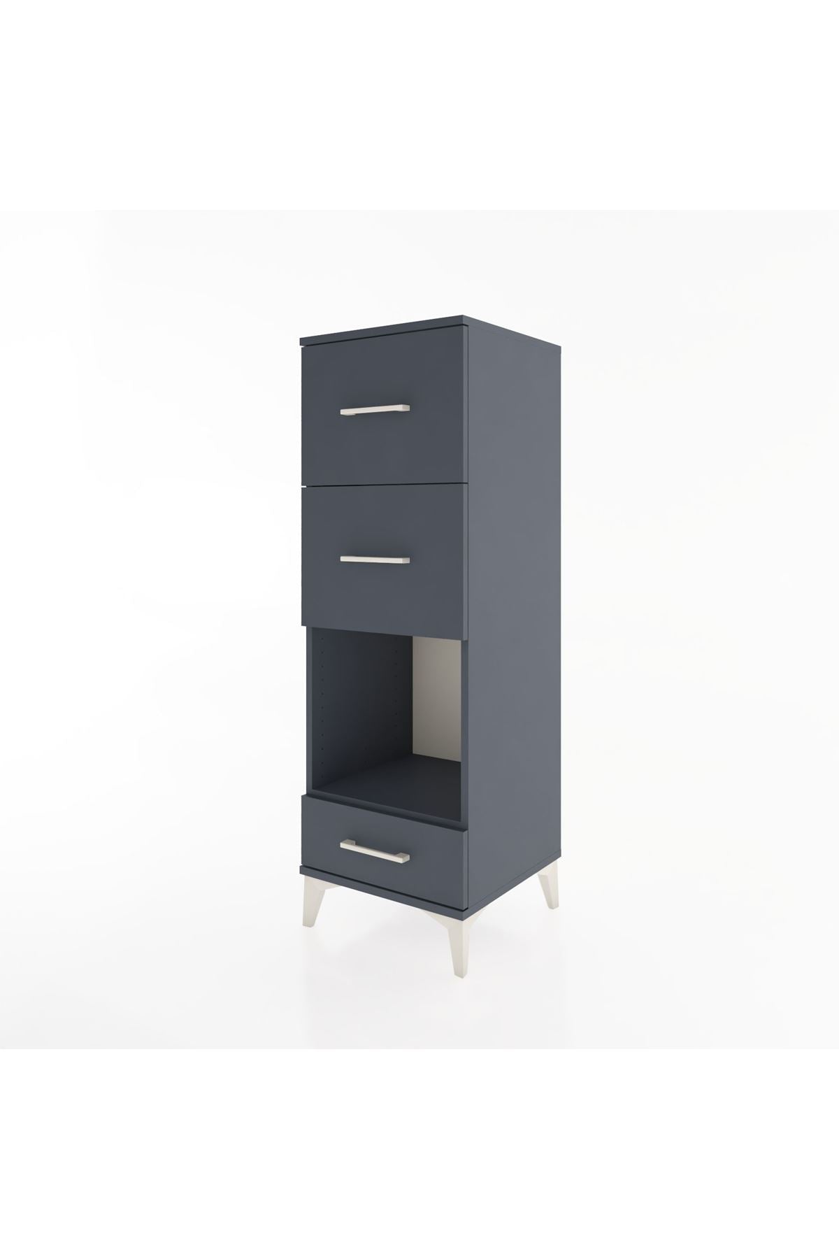 Hyperion Dolap Tek Raflı 3 Çekmeceli 44x44x134 - S49M038V5B