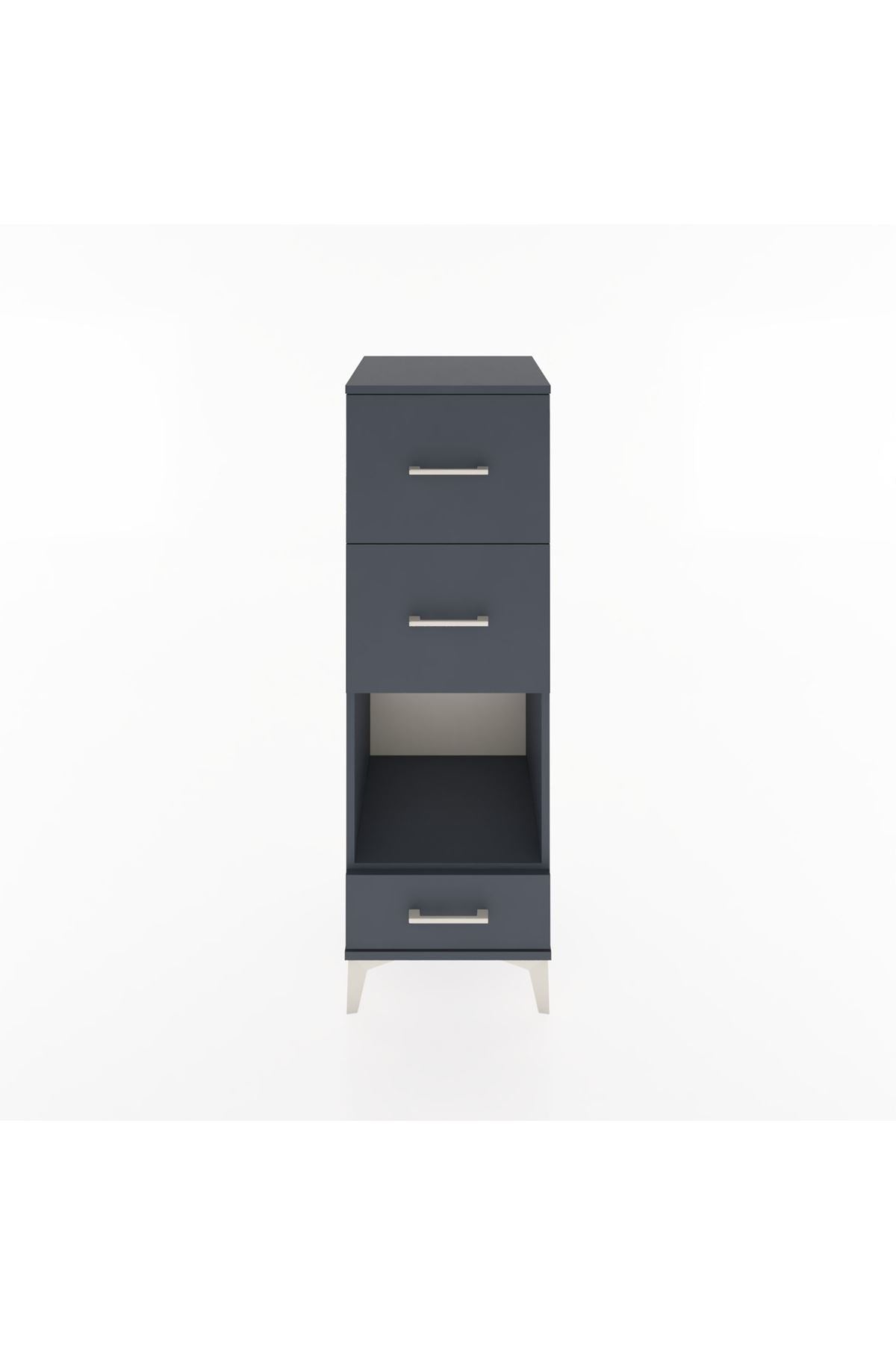 Hyperion Dolap Tek Raflı 3 Çekmeceli 44x44x134 - S49M038V5B