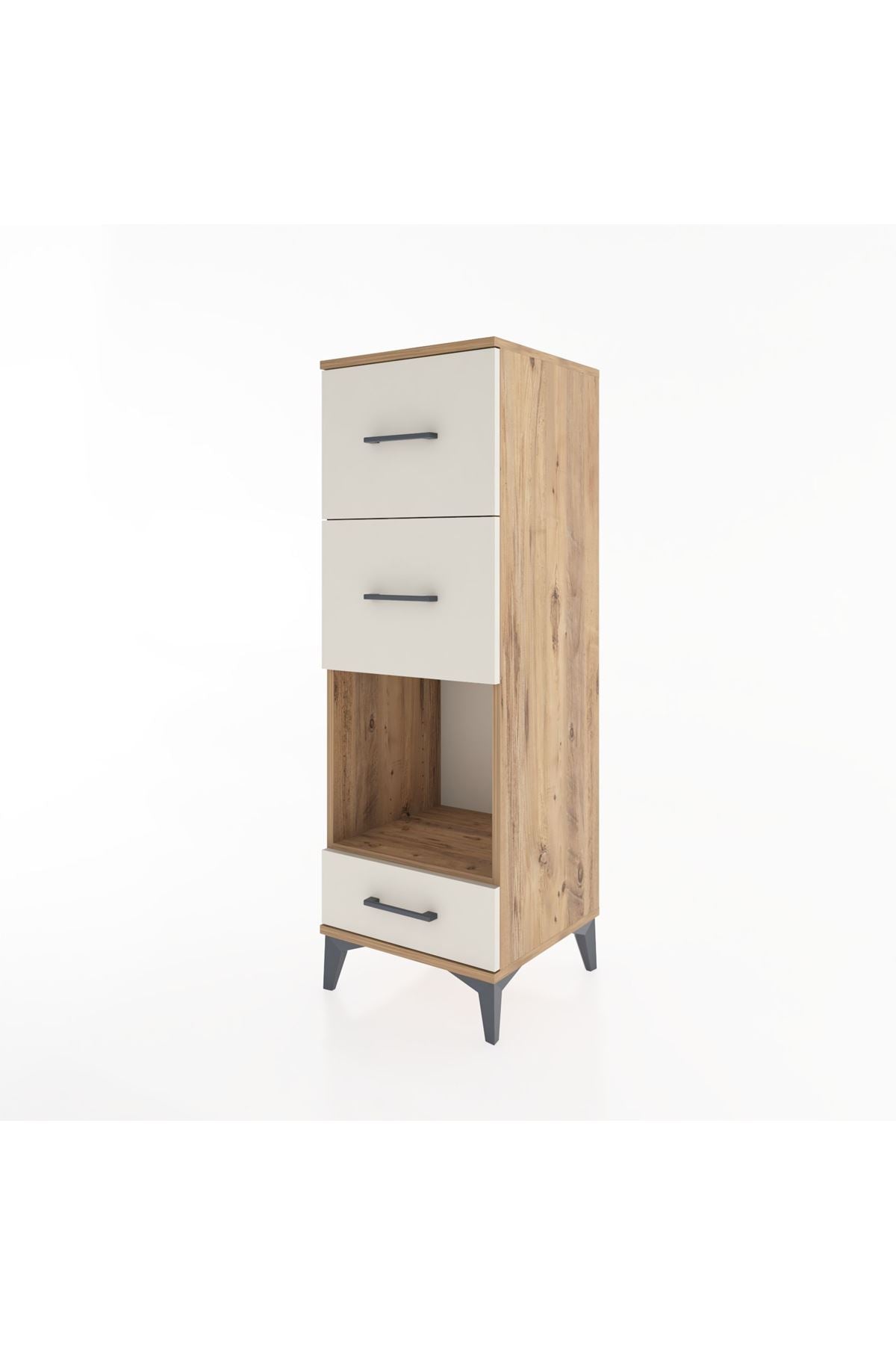 Hyperion Dolap Tek Raflı 3 Çekmeceli 44x44x134 - S49M038V7B