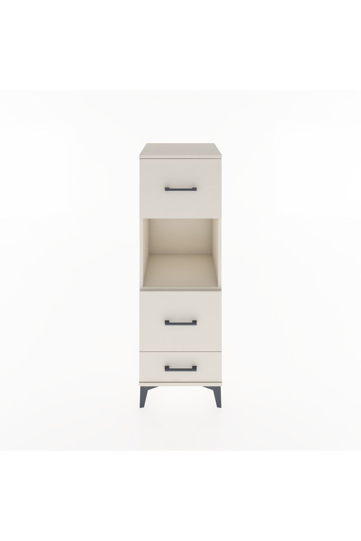 Hyperion Dolap Tek Raflı 3 Çekmeceli 44x44x134 - S49M039V1B