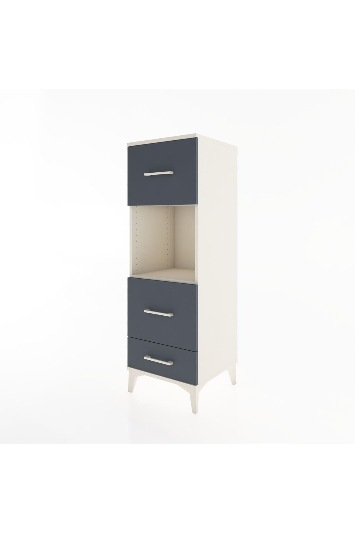 Hyperion Dolap Tek Raflı 3 Çekmeceli 44x44x134 - S49M039V2B