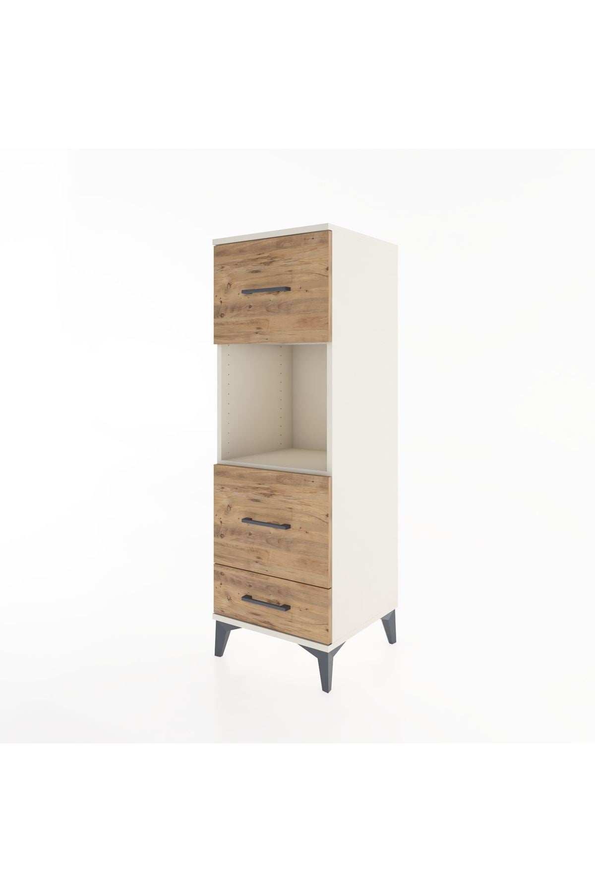 Hyperion Dolap Tek Raflı 3 Çekmeceli 44x44x134 - S49M039V3B