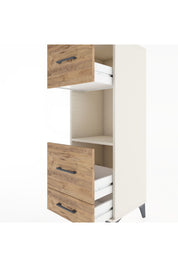 Hyperion Dolap Tek Raflı 3 Çekmeceli 44x44x134 - S49M039V3B