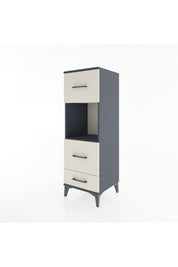 Hyperion Dolap Tek Raflı 3 Çekmeceli 44x44x134 - S49M039V4B