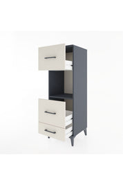 Hyperion Dolap Tek Raflı 3 Çekmeceli 44x44x134 - S49M039V4B