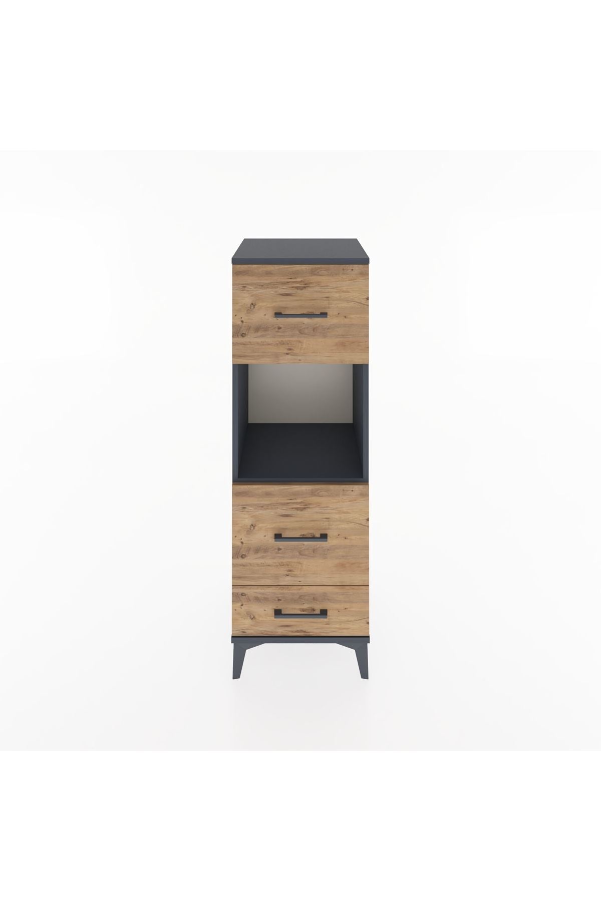 Hyperion Dolap Tek Raflı 3 Çekmeceli 44x44x134 - S49M039V6B