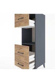 Hyperion Dolap Tek Raflı 3 Çekmeceli 44x44x134 - S49M039V6B