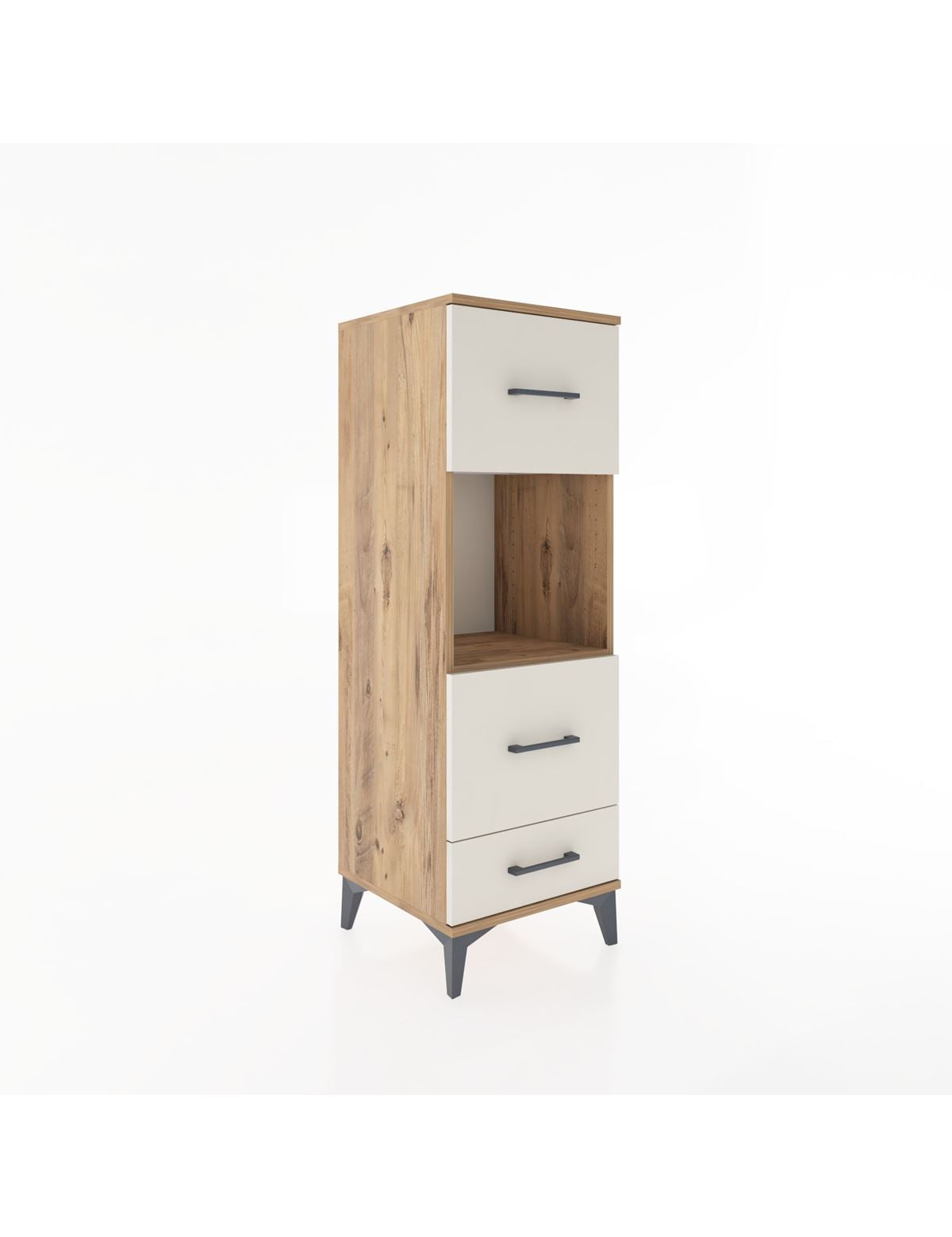Hyperion Dolap Tek Raflı 3 Çekmeceli 44x44x134 - S49M039V7B