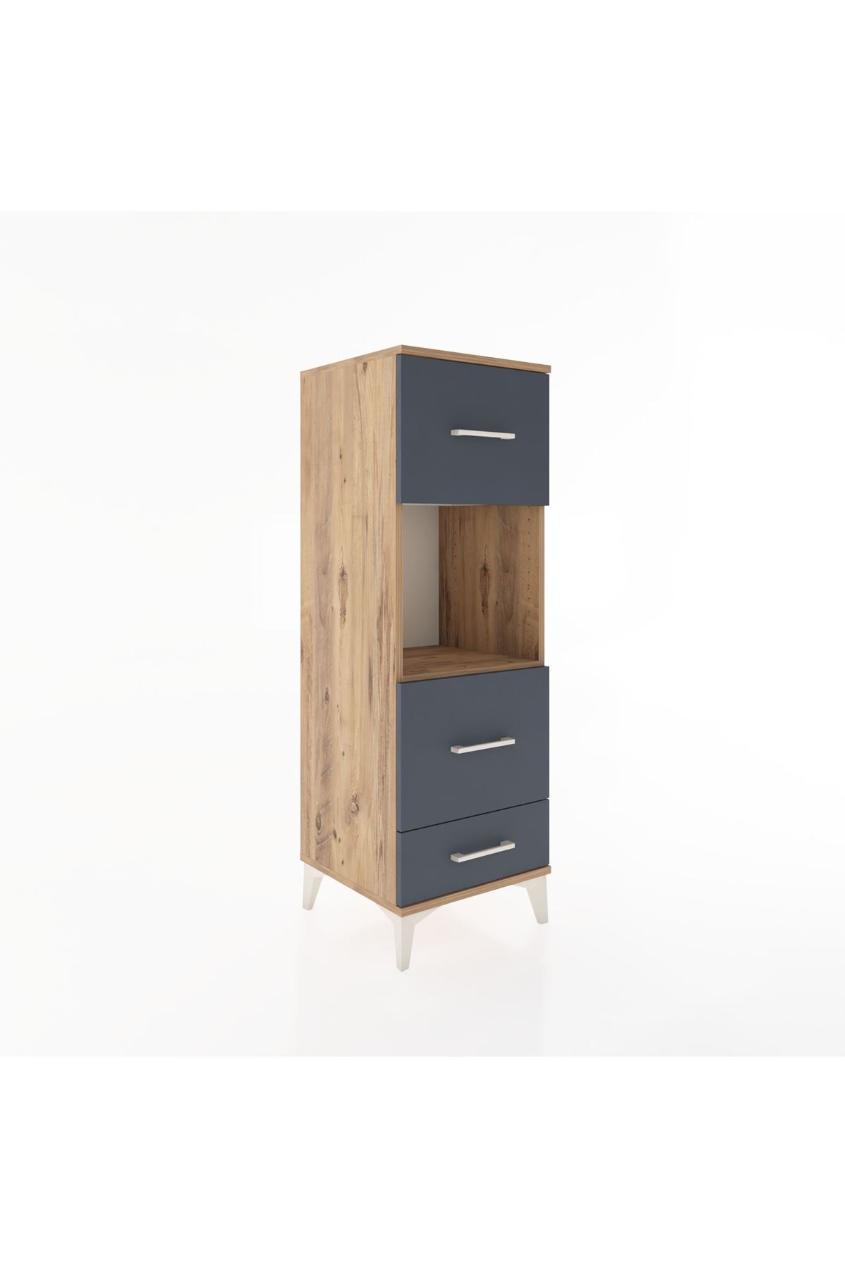 Hyperion Dolap Tek Raflı 3 Çekmeceli 44x44x134 - S49M039V8B