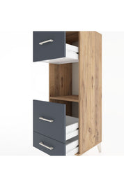 Hyperion Dolap Tek Raflı 3 Çekmeceli 44x44x134 - S49M039V8B
