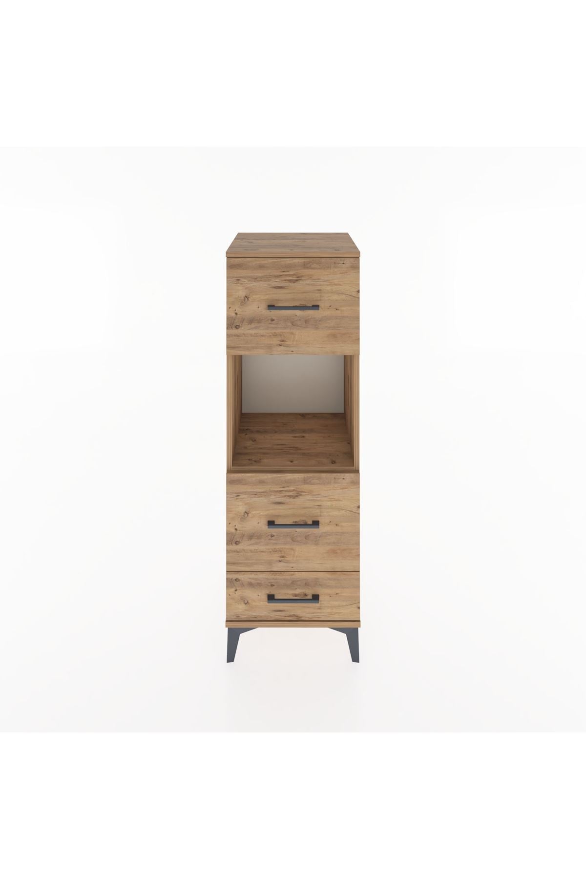 Hyperion Dolap Tek Raflı 3 Çekmeceli 44x44x134 - S49M039V9B