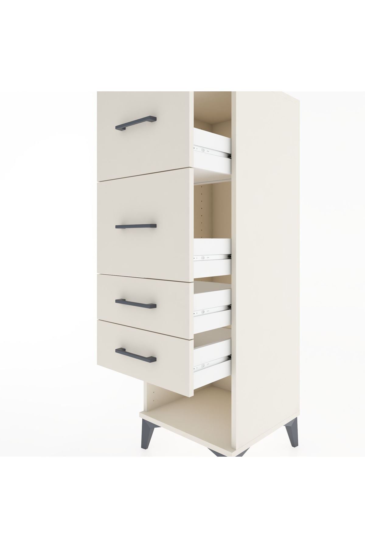 Hyperion Dolap 4 Çekmeceli 44x44x134 - S49M040V1B