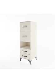 Hyperion Dolap Tek Raflı 4 Çekmeceli 44x44x134 - S49M041V1B