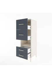 Hyperion Dolap Tek Raflı 4 Çekmeceli 44x44x134 - S49M041V2B