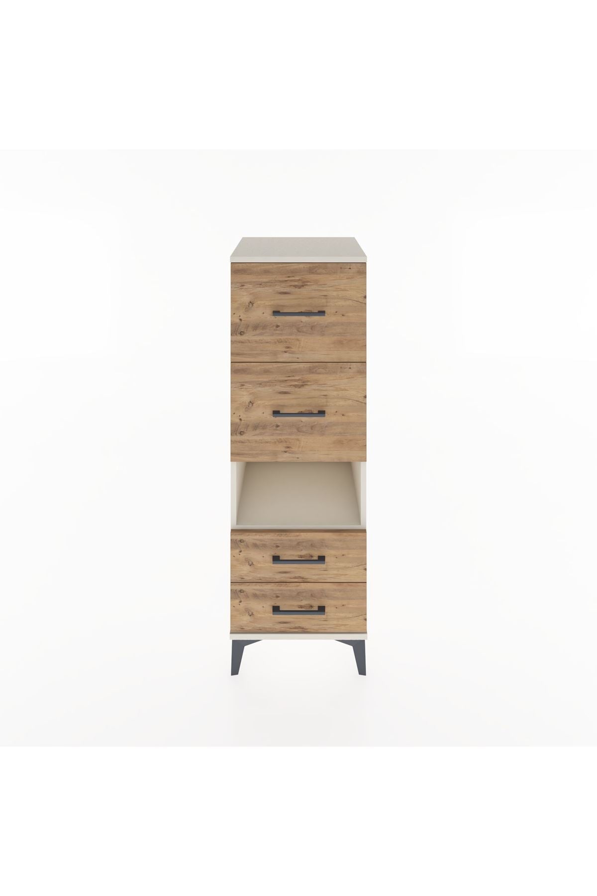 Hyperion Dolap Tek Raflı 4 Çekmeceli 44x44x134 - S49M041V3B