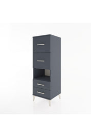Hyperion Dolap Tek Raflı 4 Çekmeceli 44x44x134 - S49M041V5B