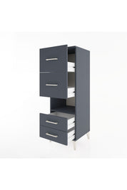 Hyperion Dolap Tek Raflı 4 Çekmeceli 44x44x134 - S49M041V5B
