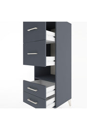 Hyperion Dolap Tek Raflı 4 Çekmeceli 44x44x134 - S49M041V5B