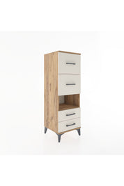 Hyperion Dolap Tek Raflı 4 Çekmeceli 44x44x134 - S49M041V7B