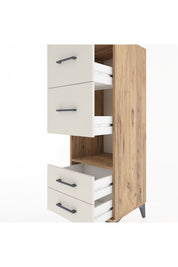 Hyperion Dolap Tek Raflı 4 Çekmeceli 44x44x134 - S49M041V7B