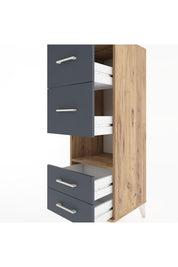 Hyperion Dolap Tek Raflı 4 Çekmeceli 44x44x134 - S49M041V8B