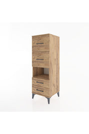Hyperion Dolap Tek Raflı 4 Çekmeceli 44x44x134 - S49M041V9B
