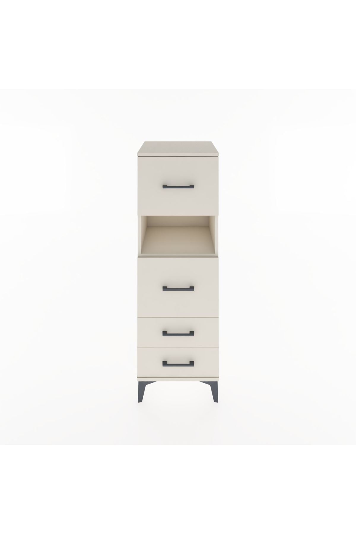 Hyperion Dolap Tek Raflı 4 Çekmeceli 44x44x134 - S49M042V1B