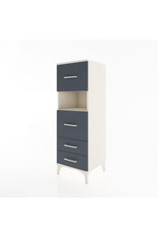 Hyperion Dolap Tek Raflı 4 Çekmeceli 44x44x134 - S49M042V2B