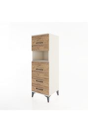 Hyperion Dolap Tek Raflı 4 Çekmeceli 44x44x134 - S49M042V3B