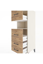 Hyperion Dolap Tek Raflı 4 Çekmeceli 44x44x134 - S49M042V3B