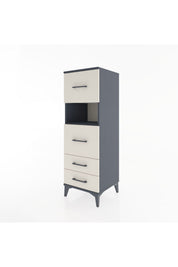 Hyperion Dolap Tek Raflı 4 Çekmeceli 44x44x134 - S49M042V4B