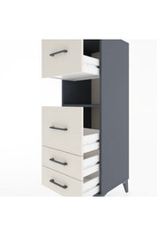 Hyperion Dolap Tek Raflı 4 Çekmeceli 44x44x134 - S49M042V4B