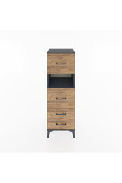 Hyperion Dolap Tek Raflı 4 Çekmeceli 44x44x134 - S49M042V6B