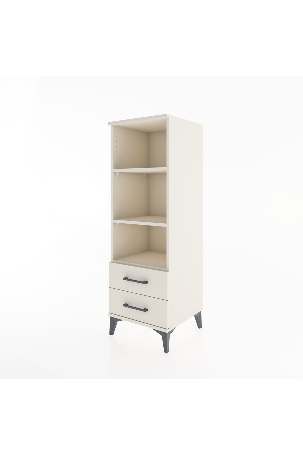 Hyperion Dolap 3 Raflı 2 Çekmeceli 44x44x134 - S49M043V1B