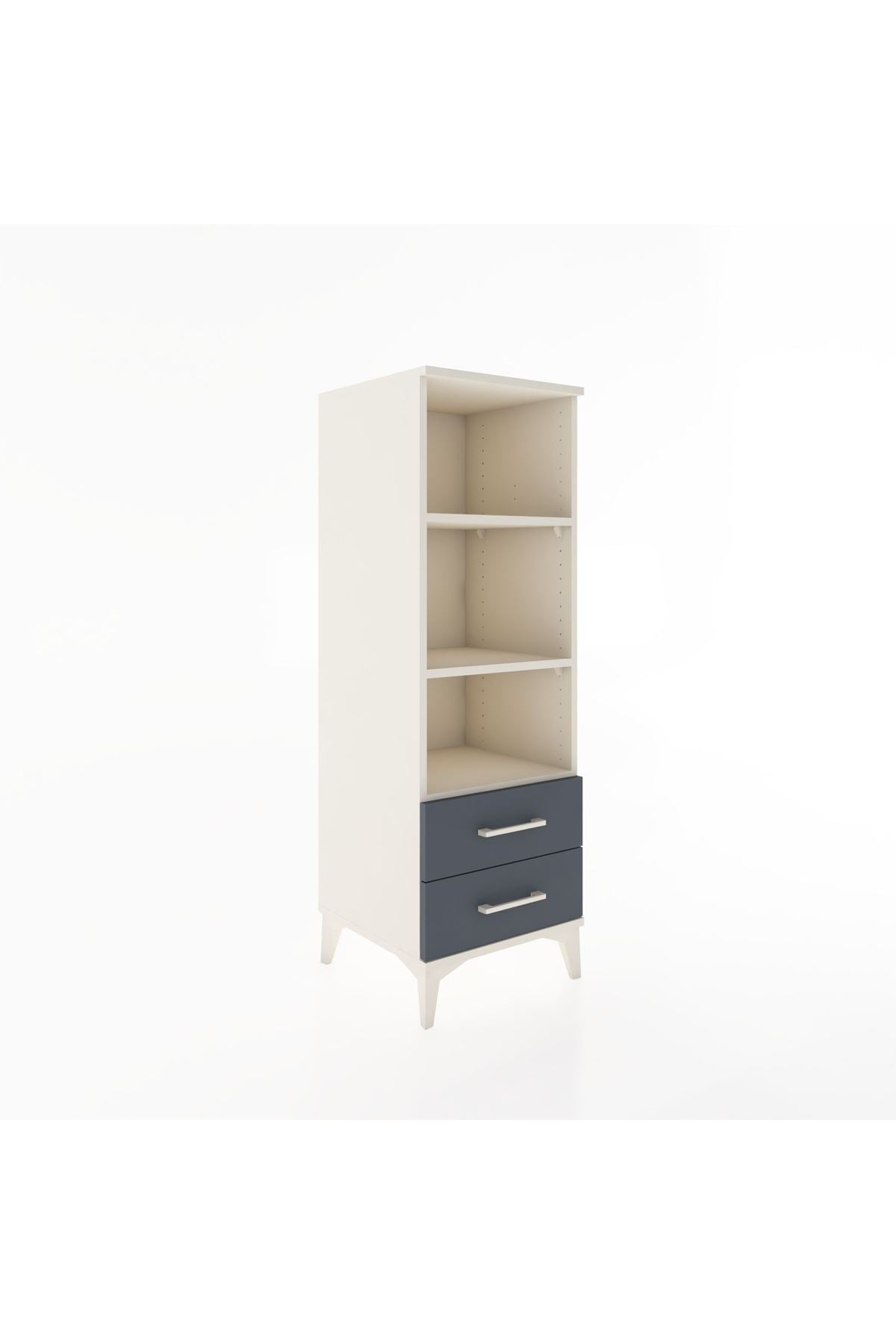 Hyperion Dolap 3 Raflı 2 Çekmeceli 44x44x134 - S49M043V2B