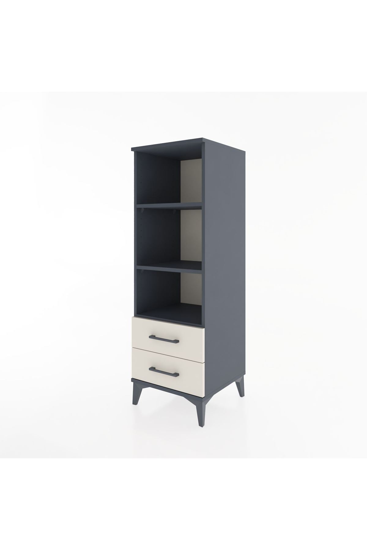 Hyperion Dolap 3 Raflı 2 Çekmeceli 44x44x134 - S49M043V4B