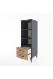 Hyperion Dolap 3 Raflı 2 Çekmeceli 44x44x134 - S49M043V6B