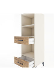 Hyperion Dolap 3 Raflı 2 Çekmeceli 44x44x134 - S49M044V3B
