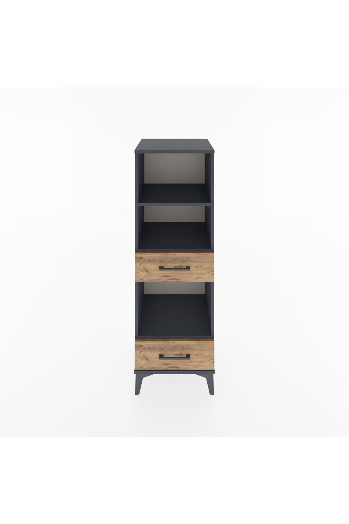 Hyperion Dolap 3 Raflı 2 Çekmeceli 44x44x134 - S49M044V6B