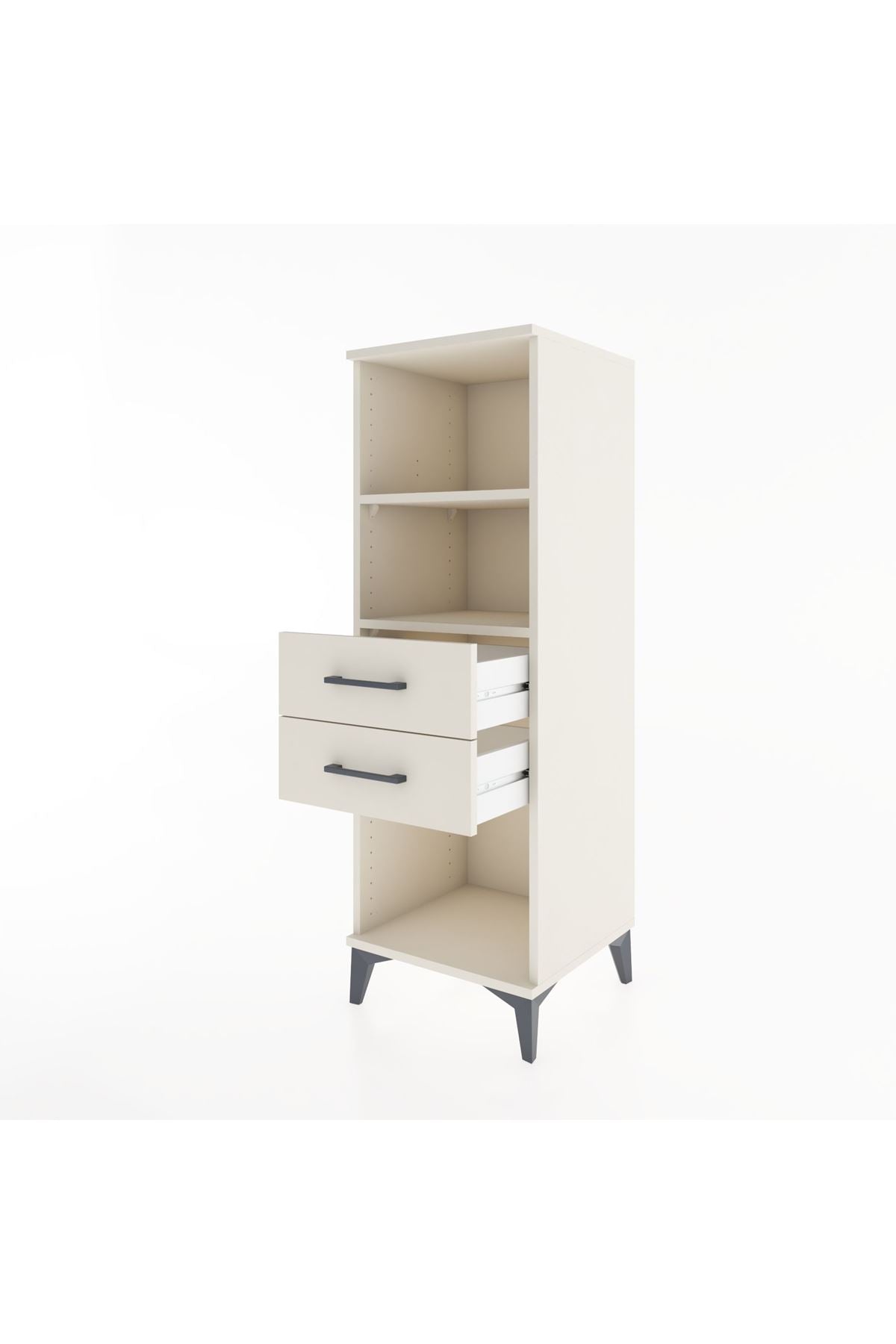 Hyperion Dolap 2 Raflı 2 Çekmeceli 44x44x134 - S49M045V1B